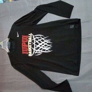 Nike Pro Dri Fit long sleeve Fitted top Size M Black Pre-owned